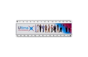 Règle personnalisée de 15 cm en plastique pour insertion de papier