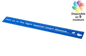 Règle publicitaire personnalisée 30 cm flexible en plastique léger 