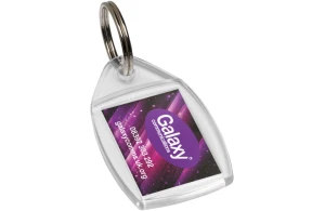 Porte-clés publicitaire en plastique transparent Access