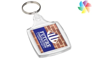 Porte-clés transparent insert papier ou photo Vosa publicitaire personnalisé 