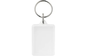 Porte-clés publicitaire compact en plastique transparent Midi