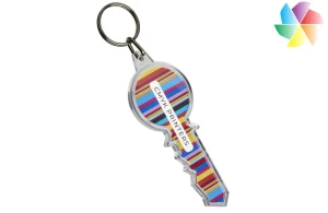 Porte-clés en forme de clef de maison Combo publicitaire personnalisé 