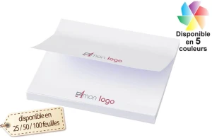 Bloc note repositionnable post-it publicitaire personnalisé 75 x 75 mm 