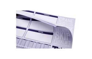 Sous-main de bureau publicitaire A2 papier vierge 80 g/m²