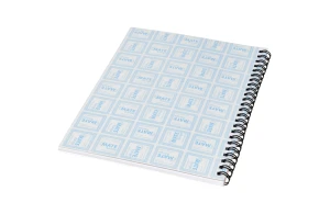 Cahier Desk-Mate® à spirales A5 avec couverture PP