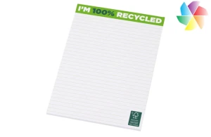 Bloc-notes A5 publicitaire personnalisé en papier recyclé Desk-Mate® 