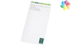 Bloc-notes publicitaire personnalisé 1/3 A4 en papier recyclé Desk-Mate® 