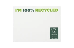 Bloc mémo autocollant recyclé post-it 100 x 75 mm