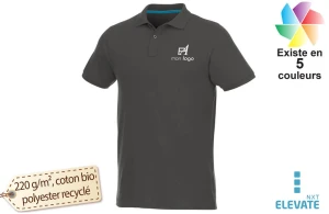 Polo personnalisé bio recyclé à manches courtes pour homme Beryl 