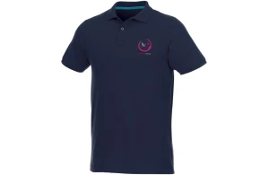 Polo personnalisé bio recyclé à manches courtes pour homme