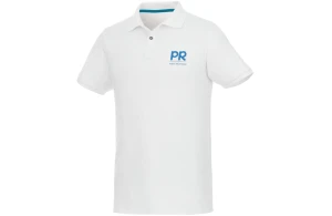 Polo personnalisé bio recyclé à manches courtes pour homme