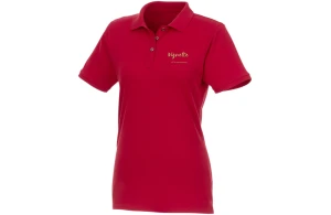 Polo personnalisé bio recyclé à manches courtes pour femme