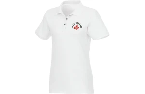 Polo personnalisé bio recyclé à manches courtes pour femme