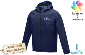 Softshell recyclé éco-responsable personnalisée homme coltan 