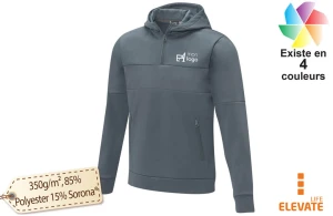 Sweat à capuche anorak à demi zip Sayan pour homme