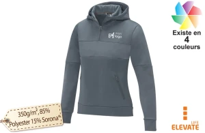 Sweat à capuche anorak à demi zip Sayan pour femme