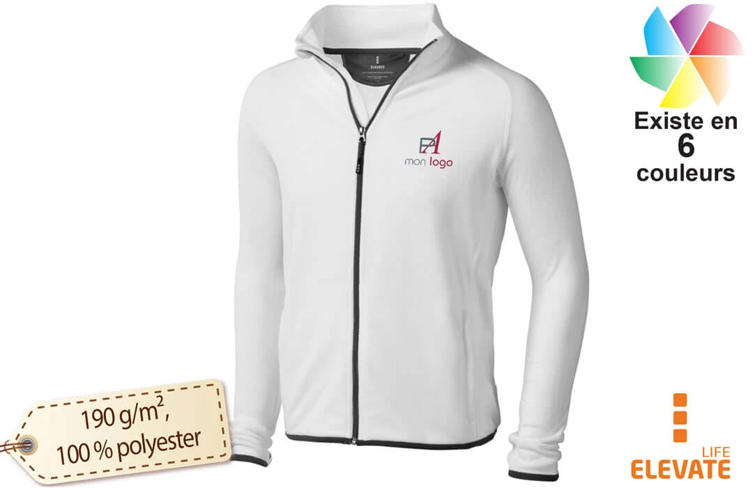 Veste micro-polaire 100% polyester de marque B&C