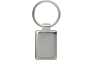 Porte-clés personnalisé rectangulaire haut de gamme en métal