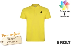 Polo publicitaire personnalisé Roly Star couleur pour enfant 