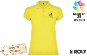 Polo publicitaire personnalisé Roly Star couleur pour femme 