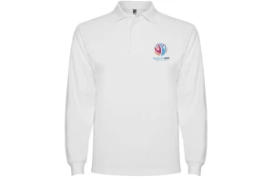 Polo personnalisé Roly Estrella à manches longues pour homme