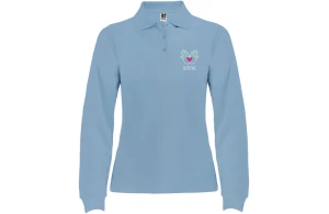 Polo personnalisé Roly Estrella à manches longues pour femme
