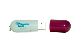 Clé USB publicitaire personnalisée en forme de gélule