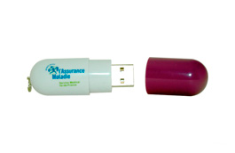 Clé USB personnalisée en forme de gélule médicament