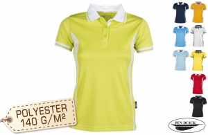 Polo sport bicolore pour femme à personnaliser 