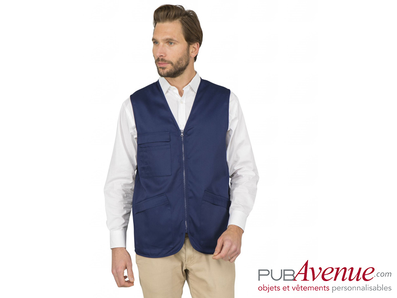 Bodywarmer multipoches personnalisable Bodywarmer multipoches personnalisable