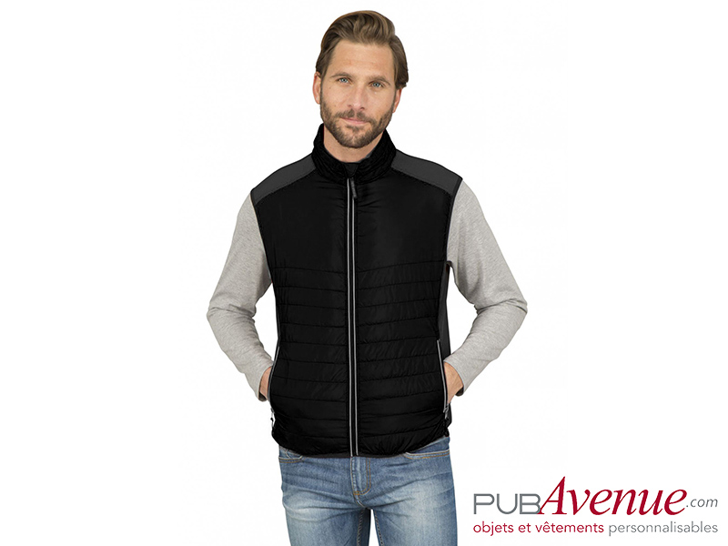 Bodywarmer personnalisé matelassé sans manche Bodywarmer personnalisé matelassé sans manche