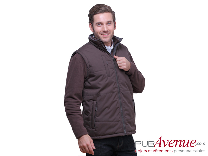 Bodywarmer polaire imperméable personnalisé Bodywarmer polaire imperméable personnalisé