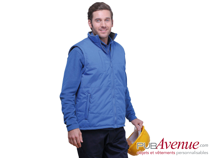 Bodywarmer polaire imperméable publicitaire Bodywarmer polaire imperméable publicitaire