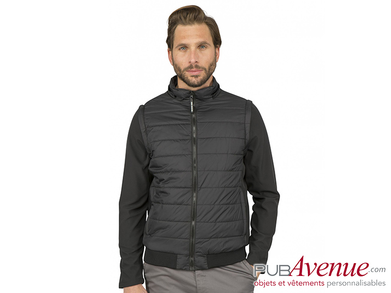 Blouson personnalisable matelassé bi-matières Blouson personnalisable matelassé bi-matières