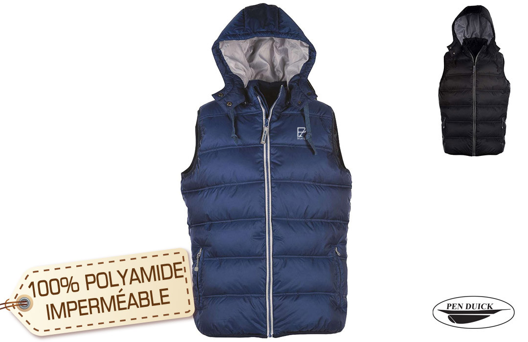 gilet sans manche avec capuche homme