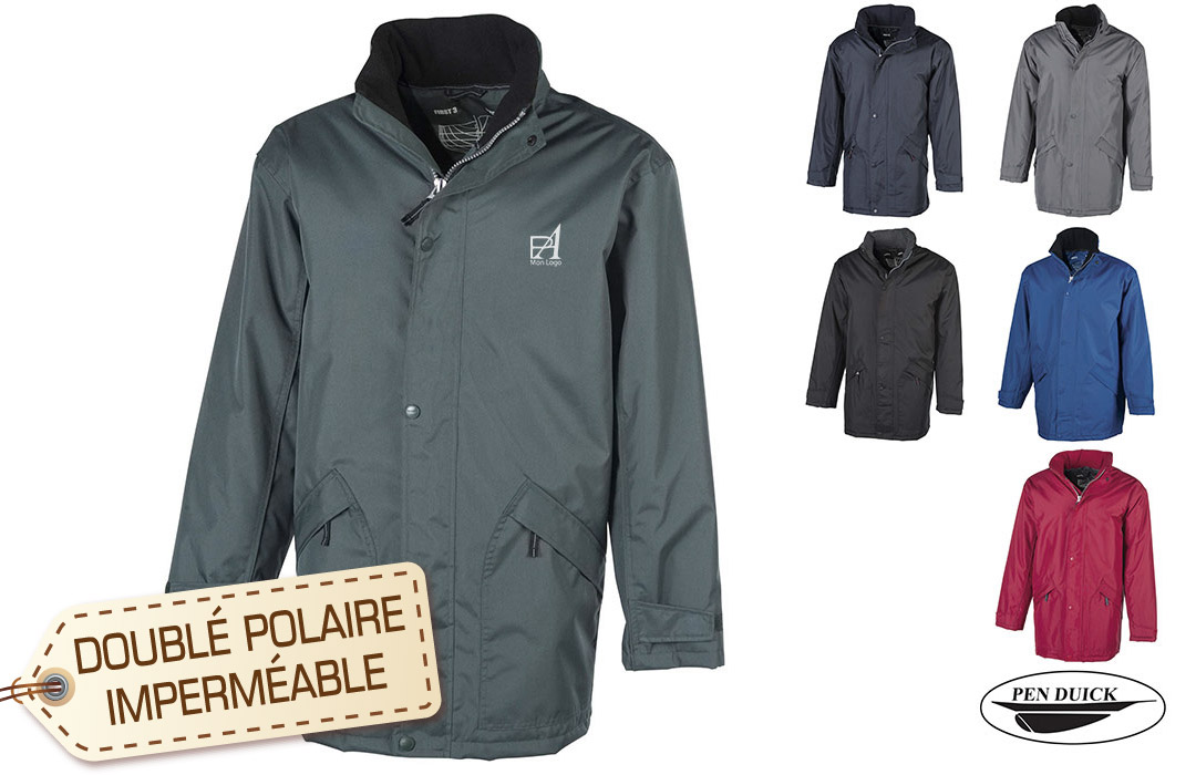 Parka matelassée doublée polaire personnalisée pen Duick 
