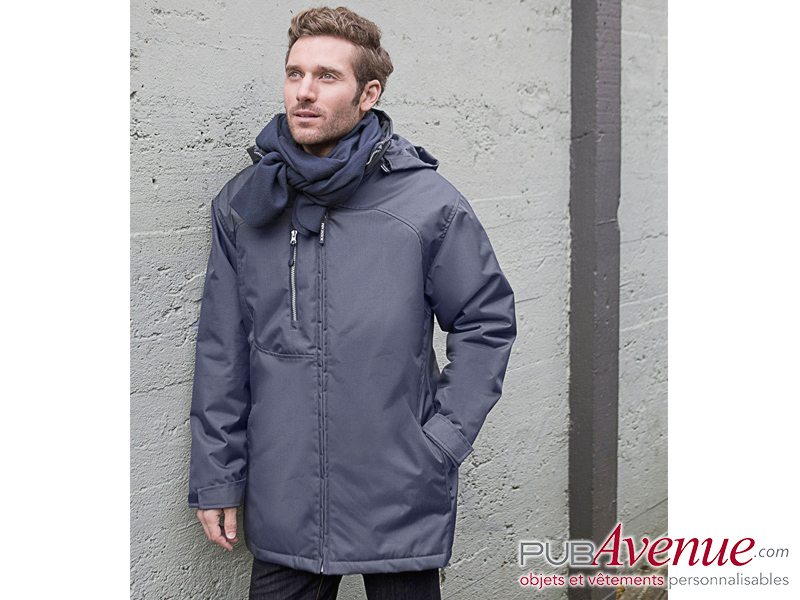 Parka personnalisée matelassée homme Parka personnalisée matelassée homme