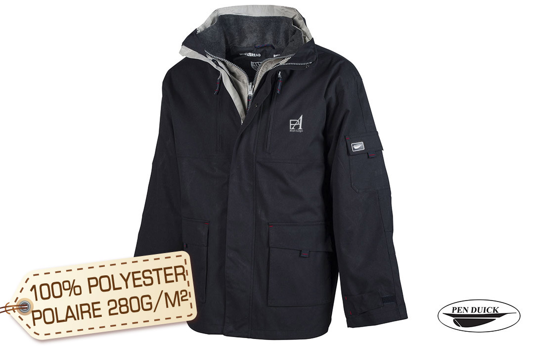 Parka personnalisable publicitaire 3 en 1 avec blouson détachable Pen Duick 