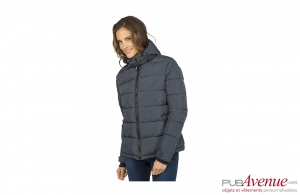 Doudoune avec capuche amovible femme