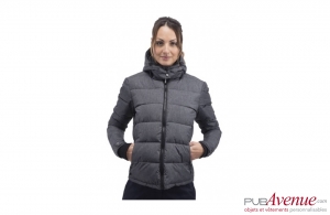 Doudoune avec capuche amovible femme