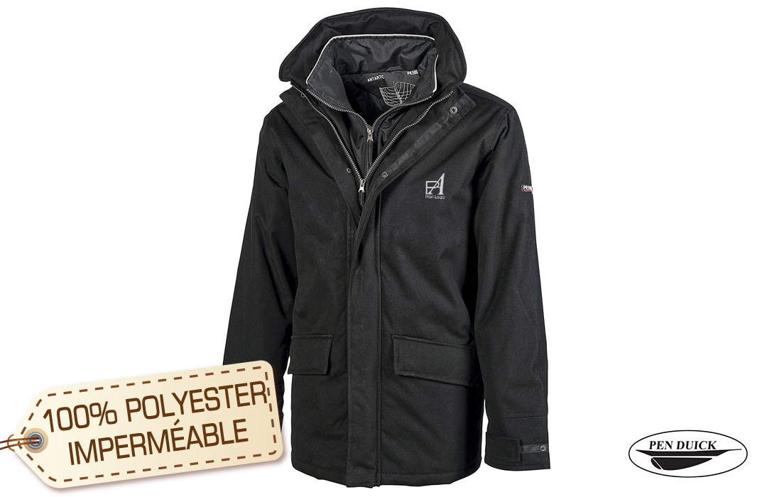 Parka matelassée doublée polaire Pen Duick pour personnalisation publicitaire 