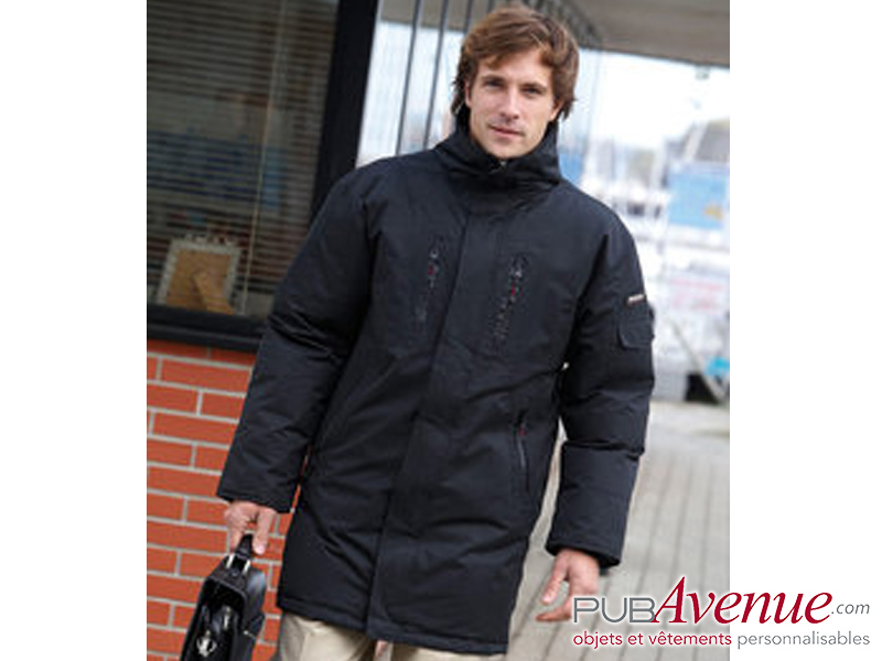 Parka imperméable longue doublée personnalisable Parka imperméable longue doublée personnalisable