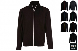 Veste micro polaire black & match personnalisable 