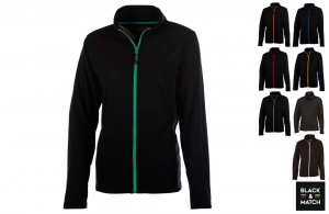 Veste micro polaire personnalisable black & match pour femme 