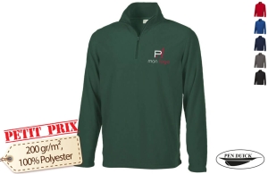 Sweat polaire publicitaire flocage logo à petit prix 