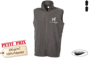 Gilet polaire promotionnel pour homme à prix discount