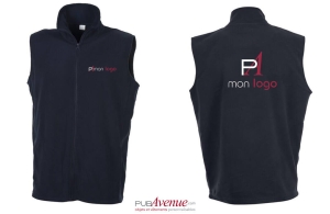 Gilet polaire promotionnel pour homme à prix discount