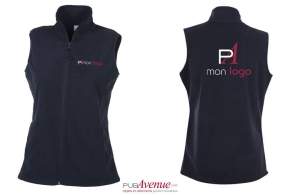 Gilet polaire promotionnel pour femme à prix discount