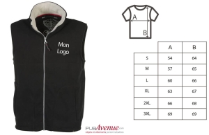 Gilet polaire personnalisé haut de gamme prestige