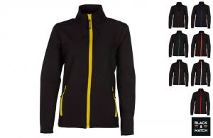 Veste soft shell femme avec zip personnalisés 